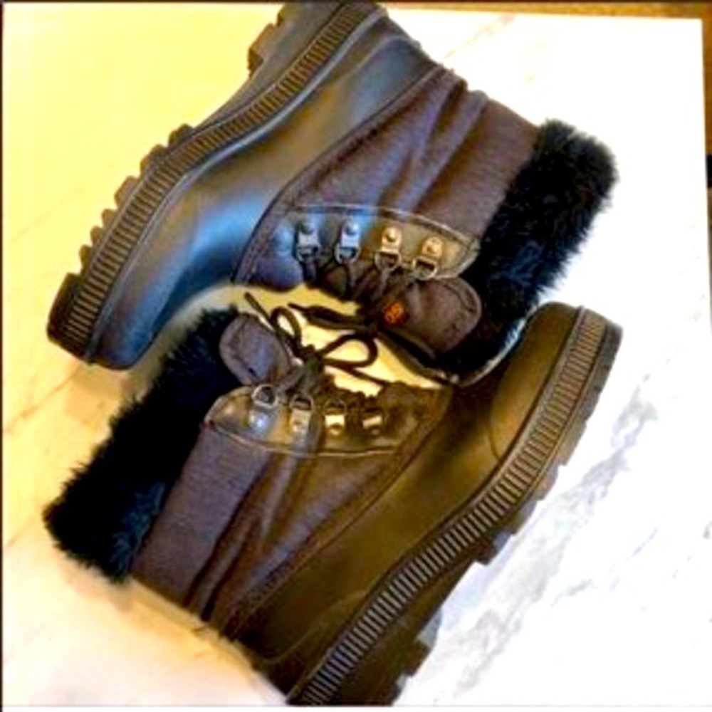 SOREL-Kaufman Black Waterproof Rain/Weather Lined Boots-Size 7